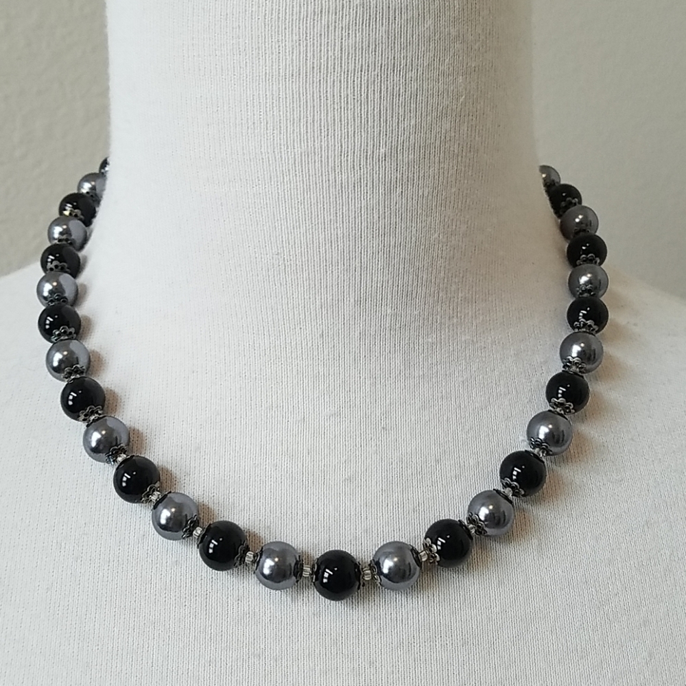 Joan Rivers Black Bead 3pc Set